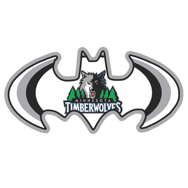 Minnesota Timberwolves Batman Logo fabric transfer